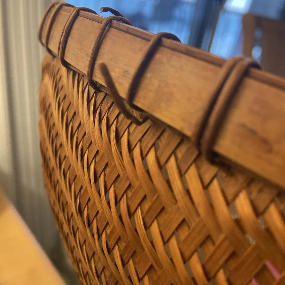 Anne Klein Brand Storage Display Rattan Basket For linen, Magazines Organization